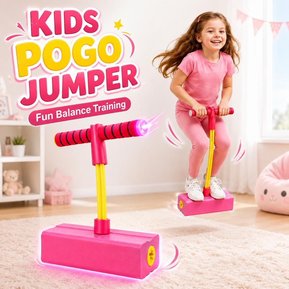 Outdoor Sport With Sticks - Frog Jump Foam Pogo Stick Kids