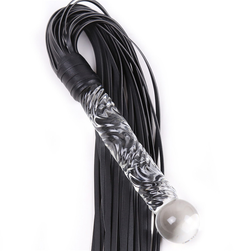 70cm Glass Handle Black Leathe - Riding Crop Dressage review and price