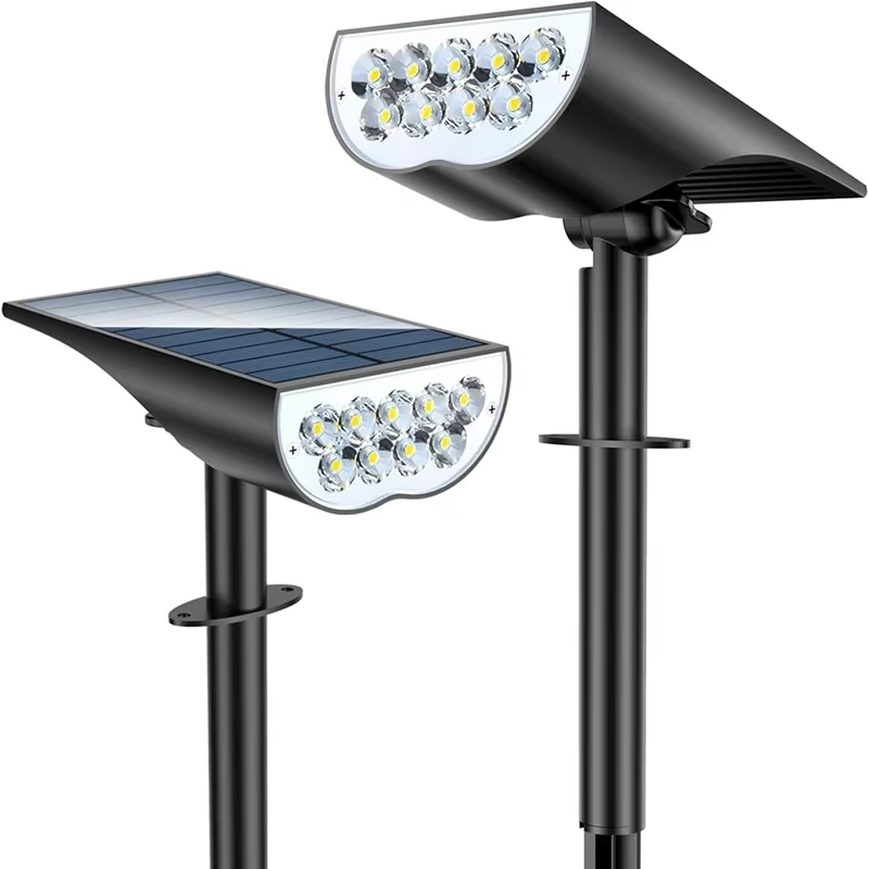 9 LED Solar Garden Spotlights  - Outdoor Spotlight review and price